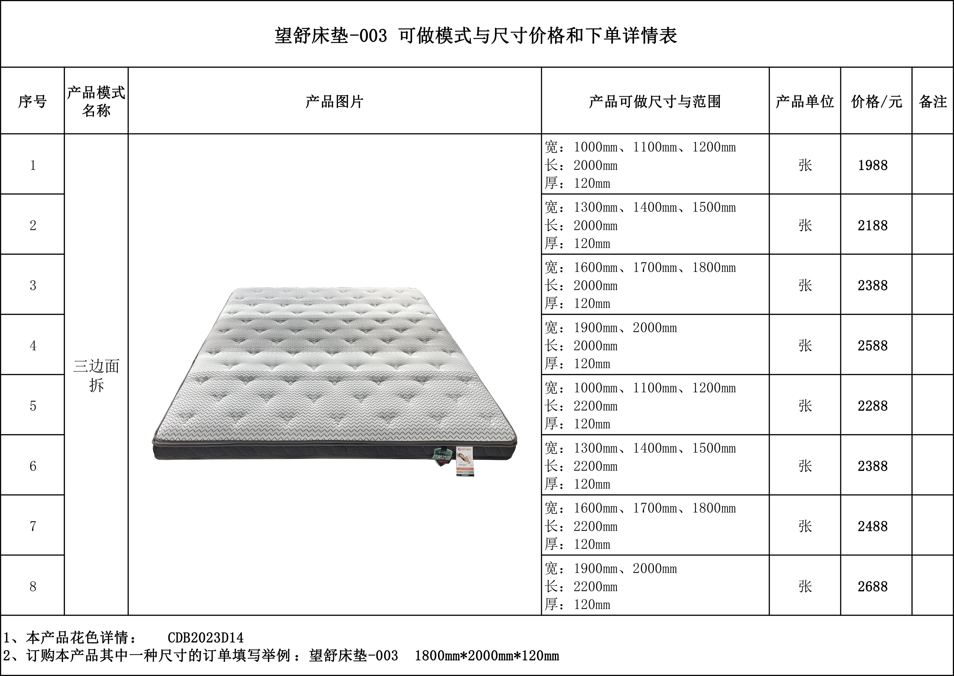 望舒床垫-003  可做模式与尺寸价格和下单详情表.jpg