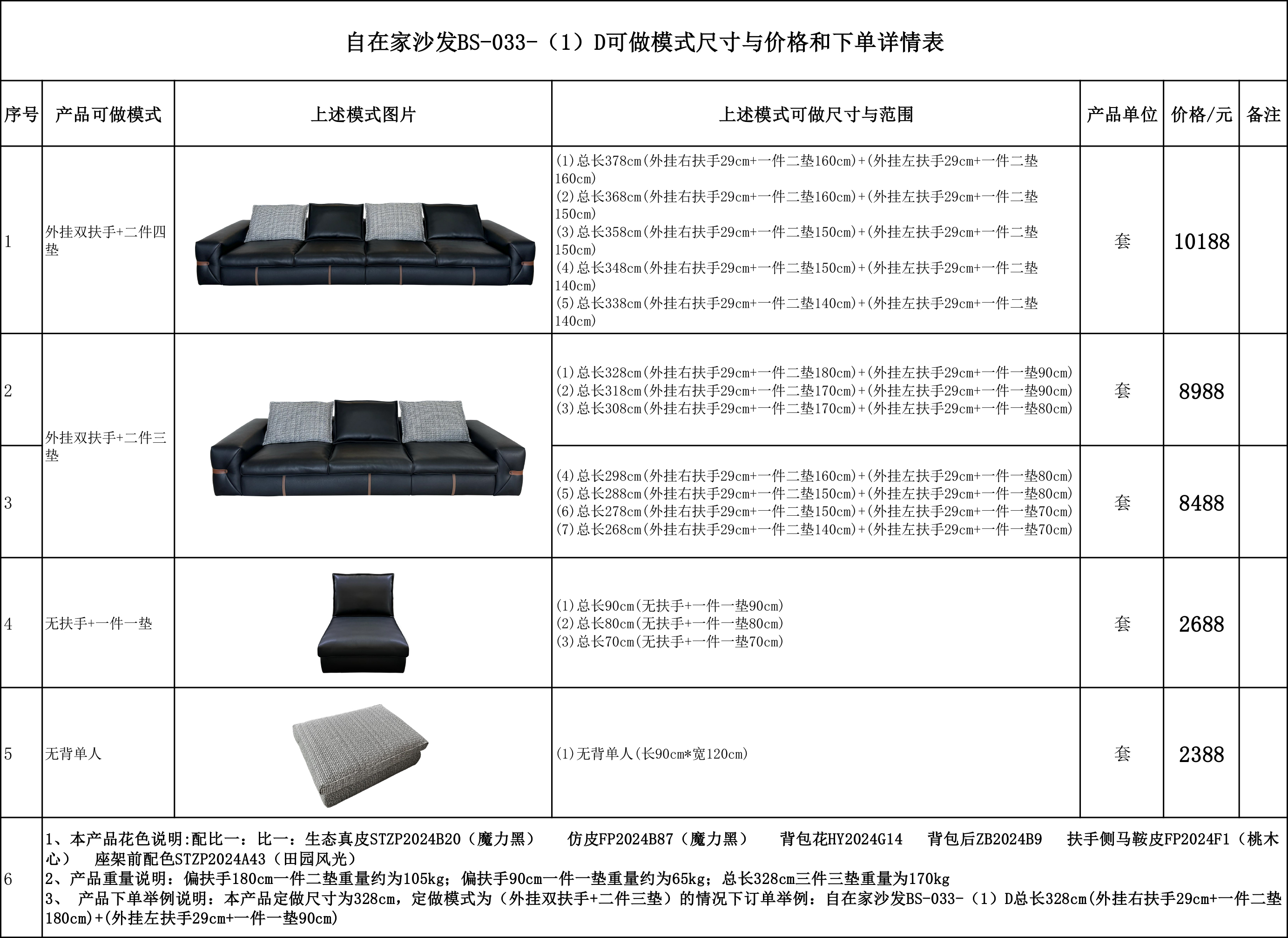 自在家沙发BS-033-（1）D可做模式尺寸与价格和下单详情表....jpg