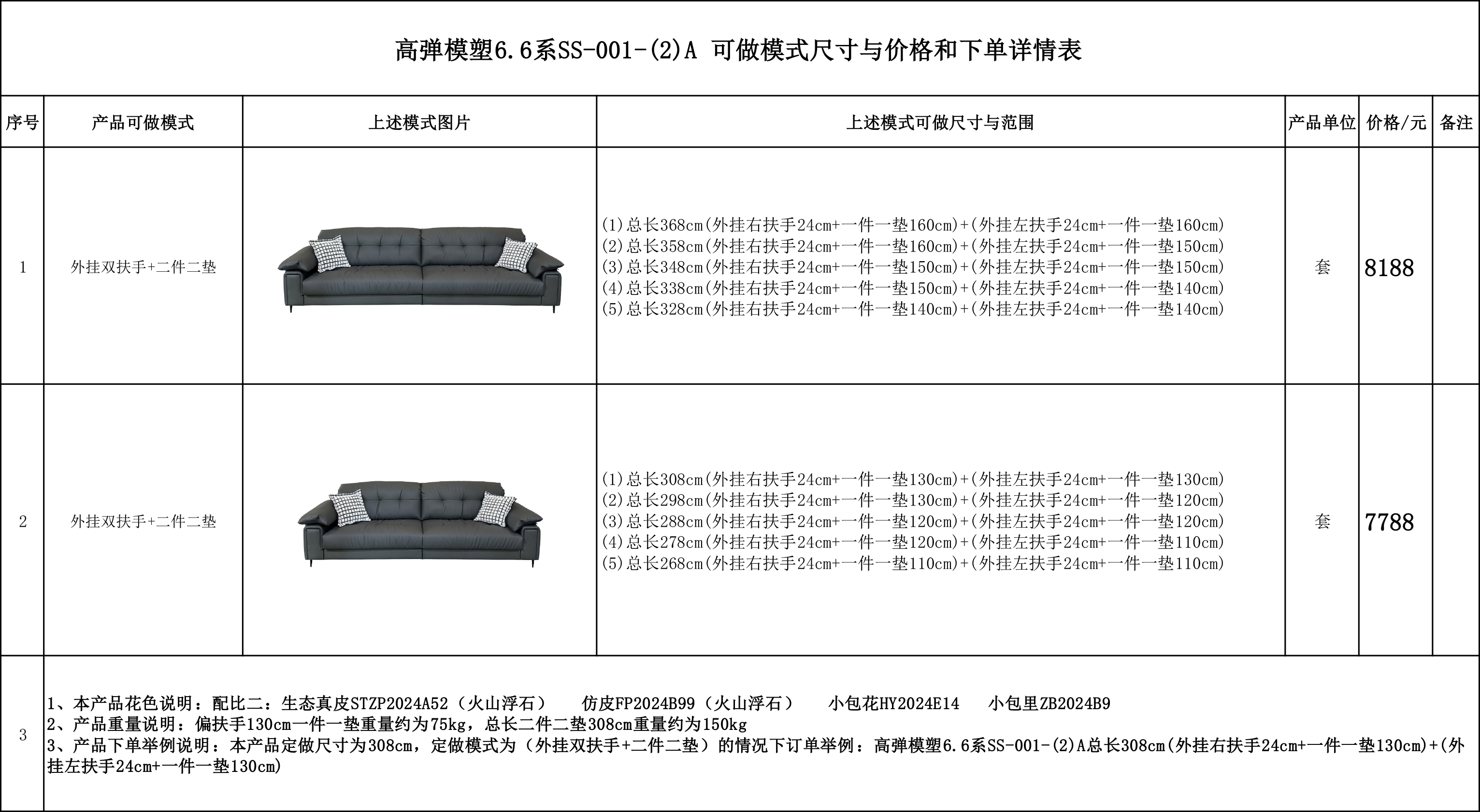 高弹模塑6.6系SS-001-(2)A 可做模式尺寸与价格和下单详情表.jpg