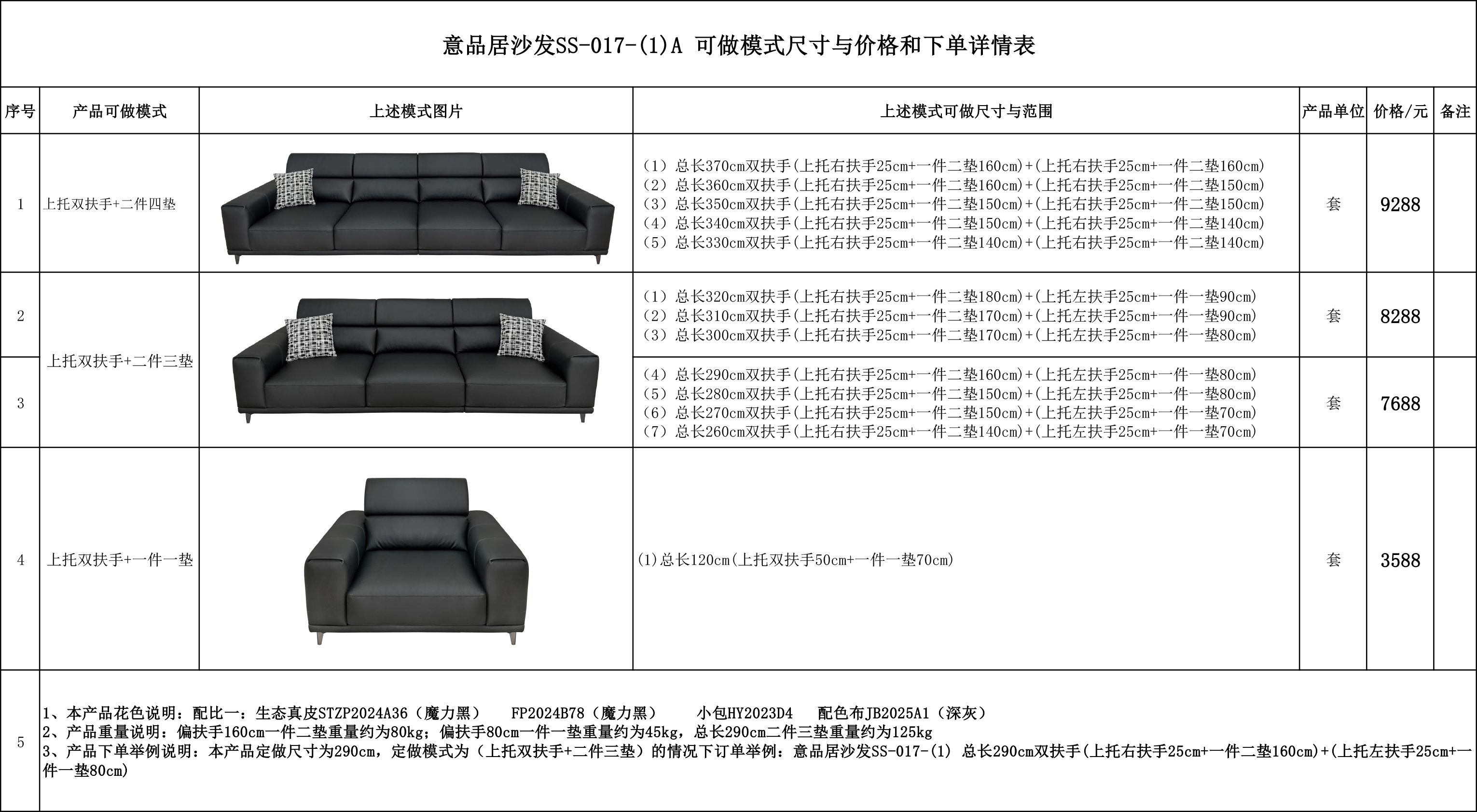 意品居沙发SS-017-(1)A 可做模式尺寸与价格和下单详情表情表....jpg