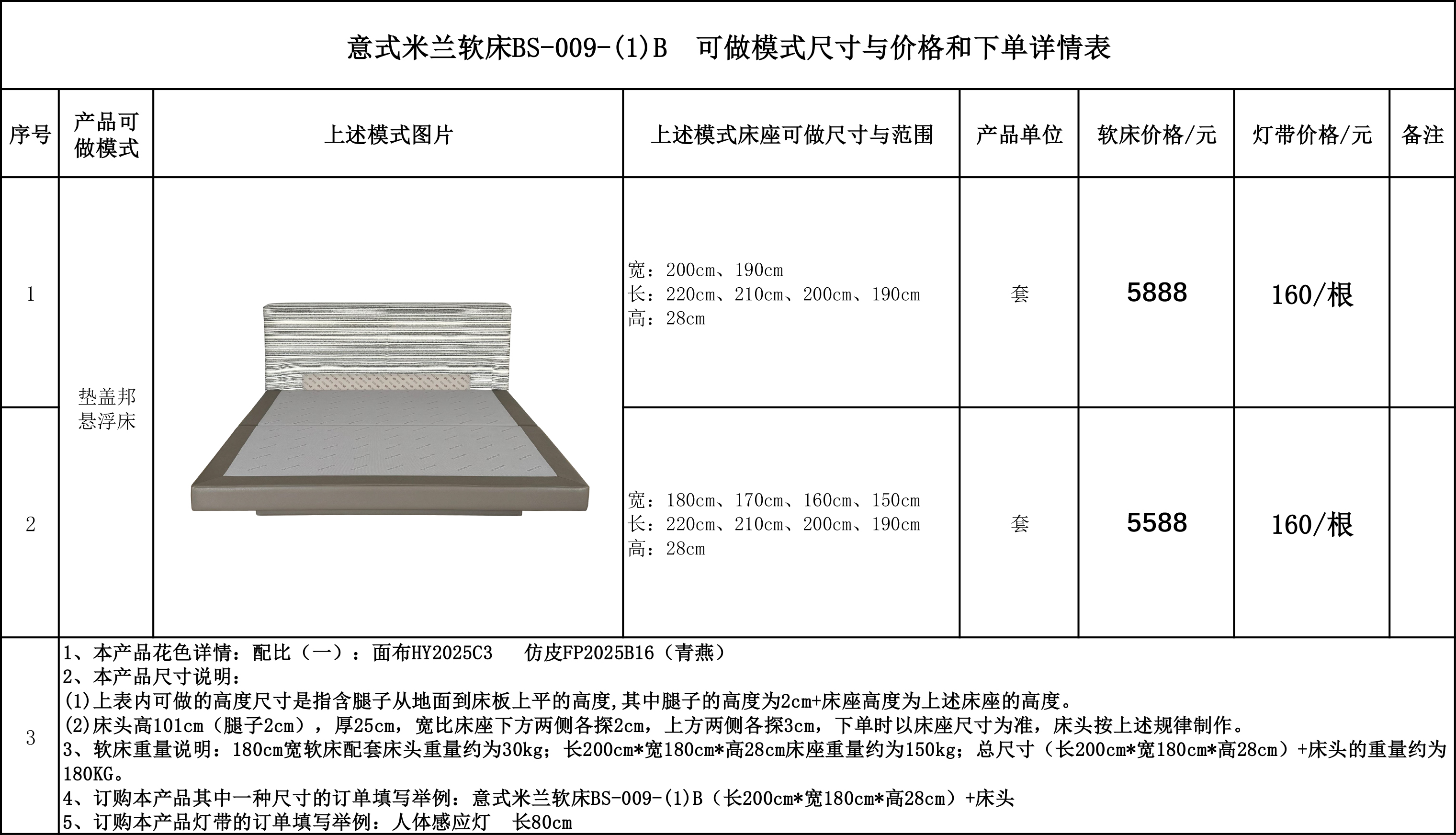 意式米兰软床BS-009-（1）B 可做模式尺寸与价格和下单详情表....jpg