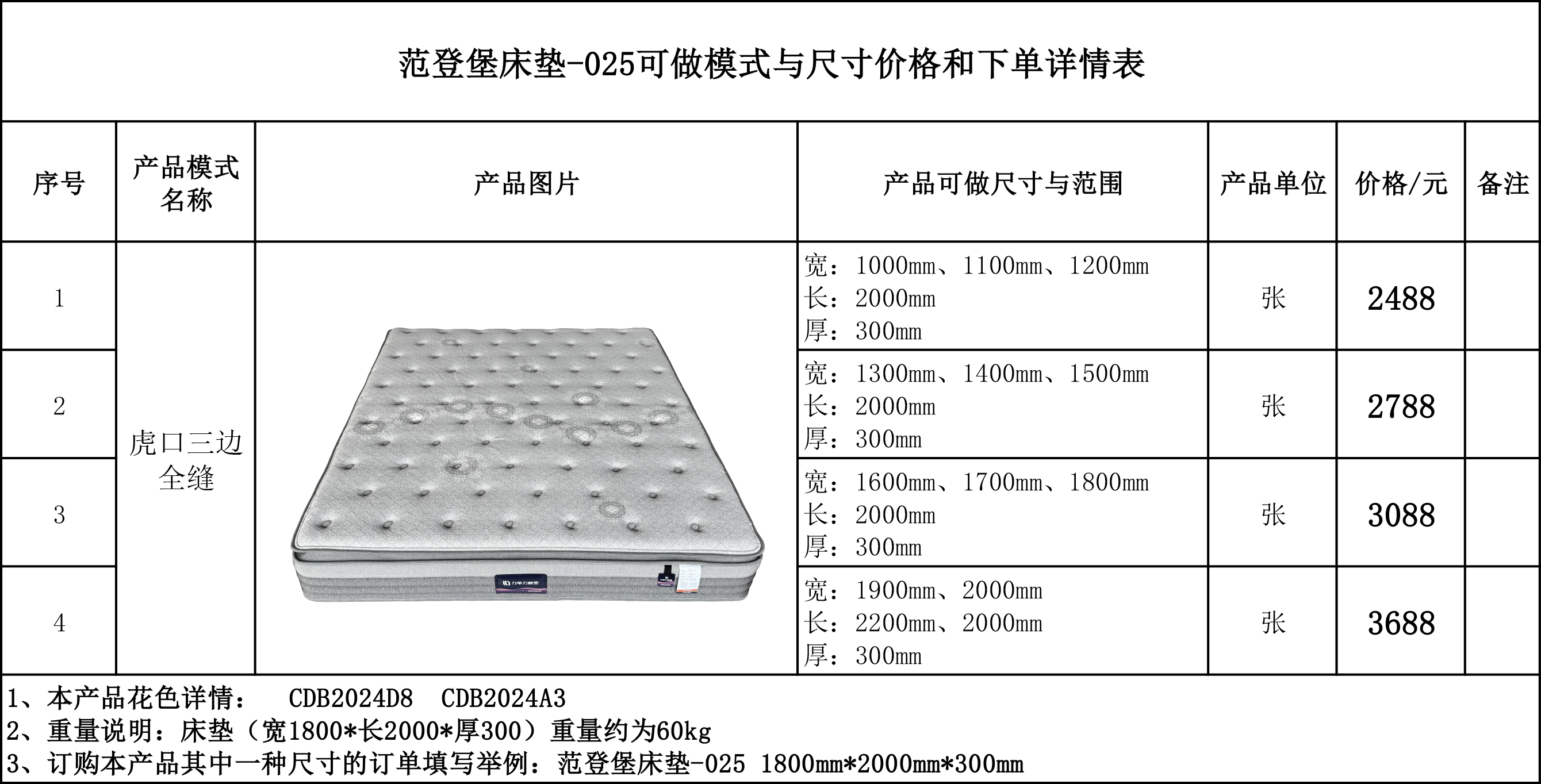 范登堡床垫-025可做模式与尺寸价格和下单详情表....jpg