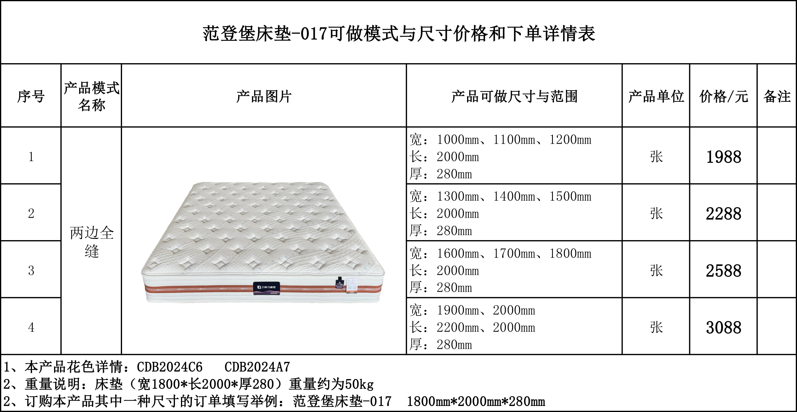 范登堡床垫-017可做模式与尺寸价格和下单详情表....jpg